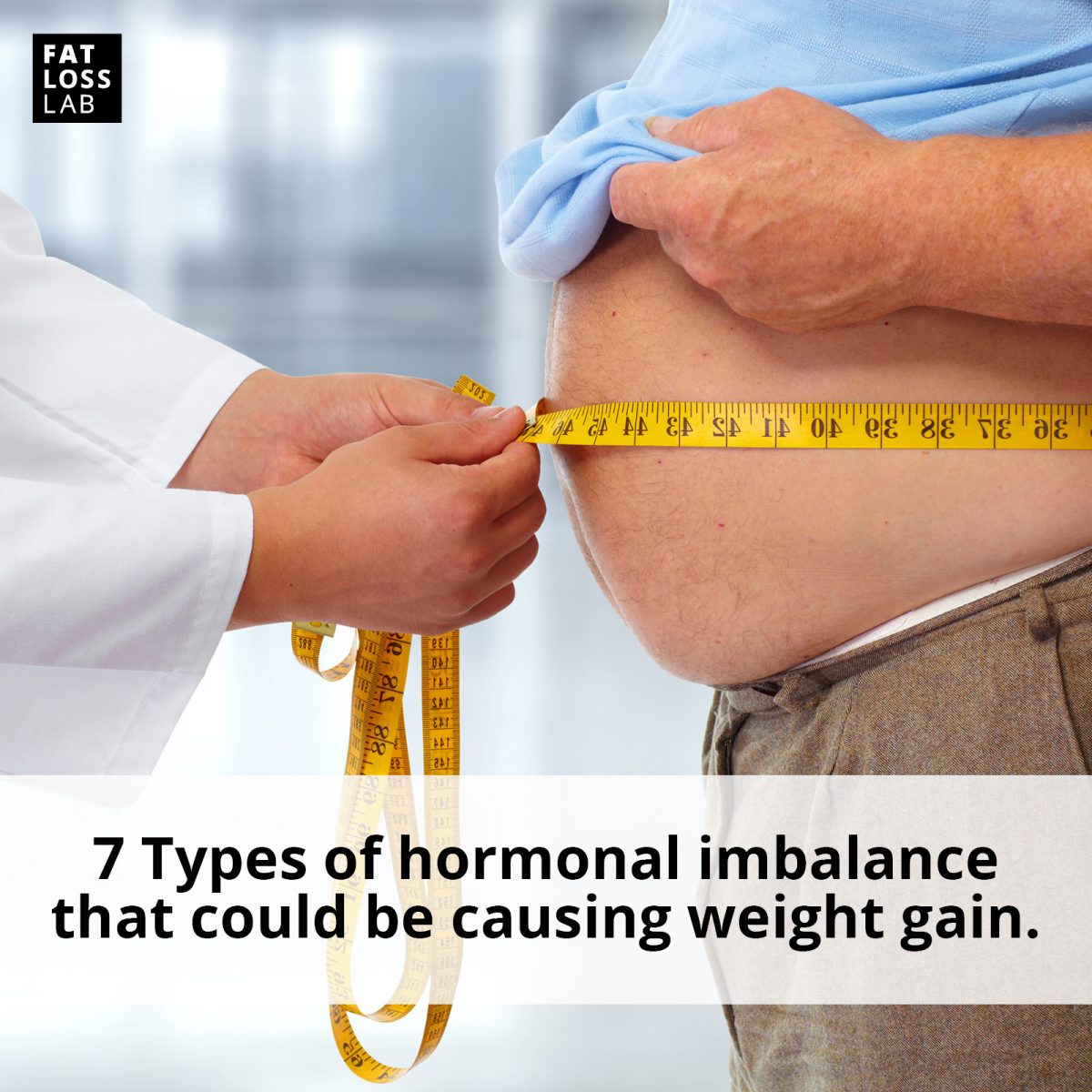 7 types of hormonal imbalance that could be causing weight gain. Fat